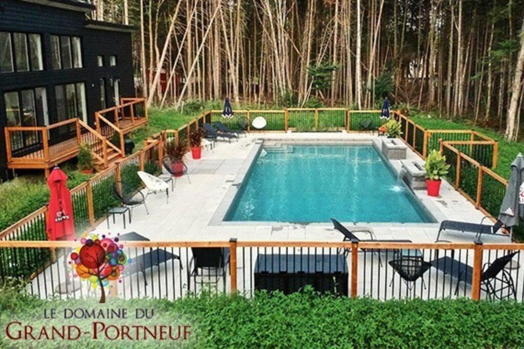 Nouveau - Chalet Moderne - Spa, Piscine & Sauna! Pont-Rouge Extérieur photo